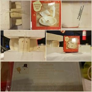 Milk and cookie plate set